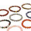 8mm Natural Stone Bracelet: Amethyst, Tiger's Eye, and Agate Jewelry