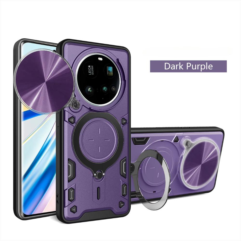 

Slide Camera Funda for Xiaomi 15 Ultra Case Ring Stand Protection Back Cover for Xiaomi Mi 15 Ultra Shockproof Phone Capa for Xiaomi 15 Ultra фіолетовий