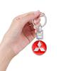 Car Keychain Car Emblem Gift With Key Ring Auto Accessories For Mitsubishi ASX Lancer Pajero Outlander L200 EVO Lancer EX