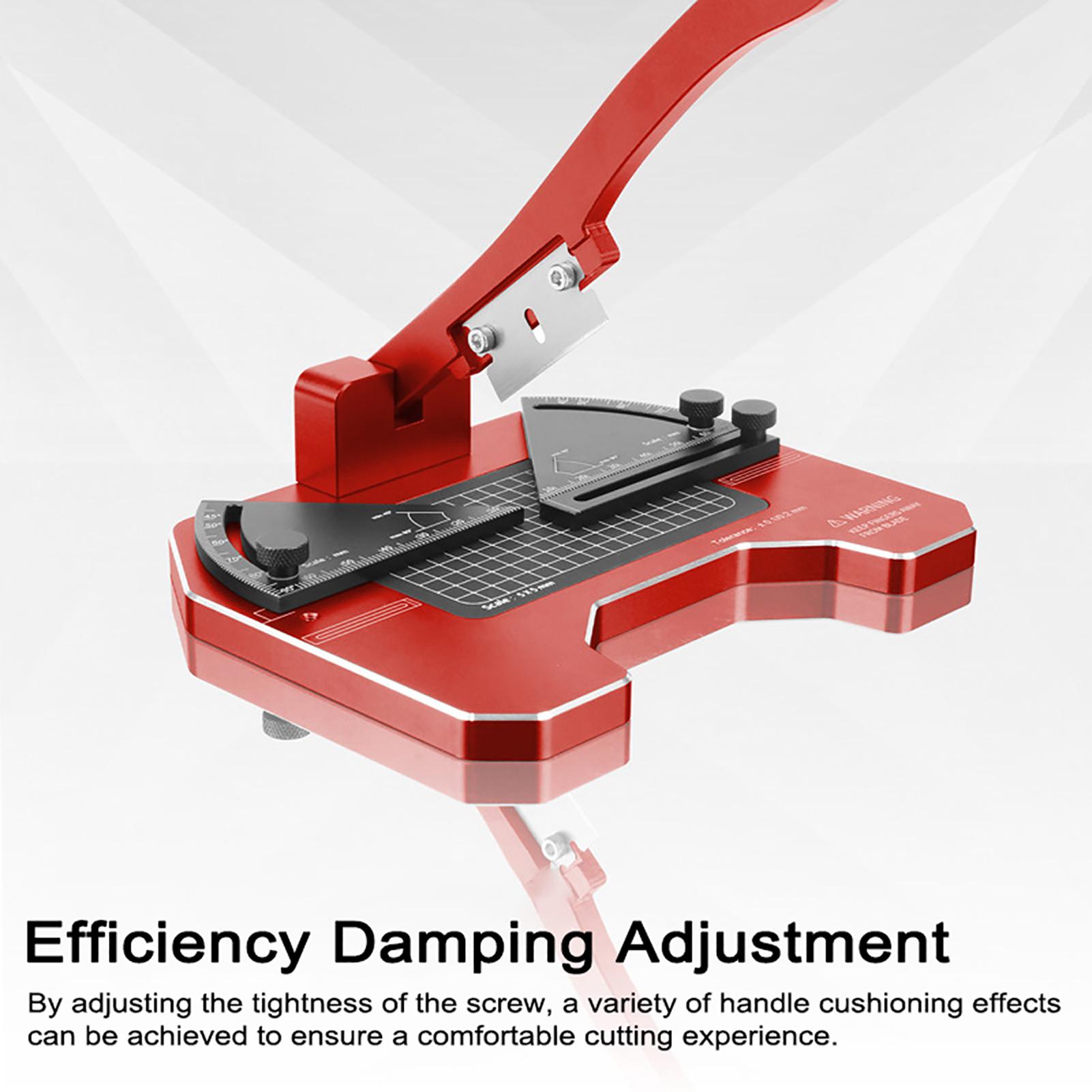 

Angle Cutting Station, 45 Degree to 90 Degree Angle for Plastic Rods and Sheets, 38mm Width 2 58mm Length Cutting with Damping Ad