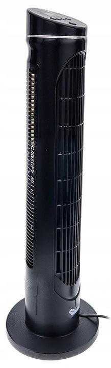 Staande Kolomventilator Vloerventilator Zwart Black 80W + Afstandsbediening
