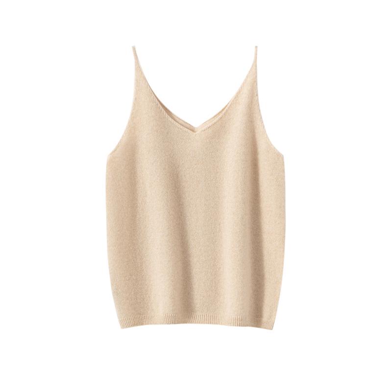 Women's 100% Pure Cashmere Slim Fit Pullover Cami - Autumn/Winter Collection