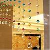 @ Indian Traditional 9 Crystal Bead Curtain Multicolor For Partition 545Gm