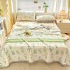 Luxury Floral Style Summer Quilt Skin-friendly Comfortable Ultra Soft Air Conditioning Cooling Quilts Home Travel Thin Blanket