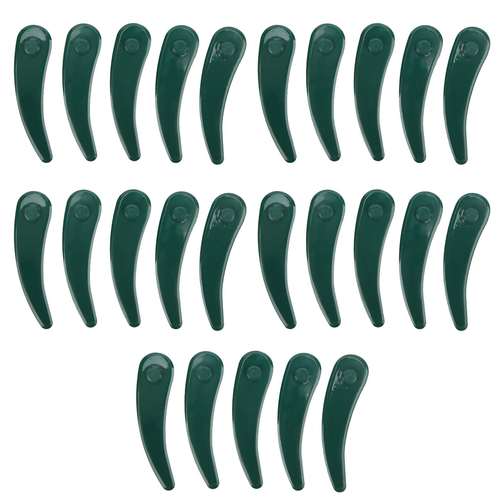 

25 шт. лезвий для газонокосилки из пластика ABS с плоским зубом для домашнего использования, отдельные лезвия для быстрой резки из пластика