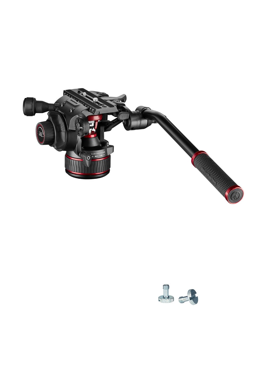 

Manfrotto Genuine screw included Nitrotec 608 fluid video head Steplessly variable counterbalance Load capacity 14kg Flat base Fluid variable system чорний