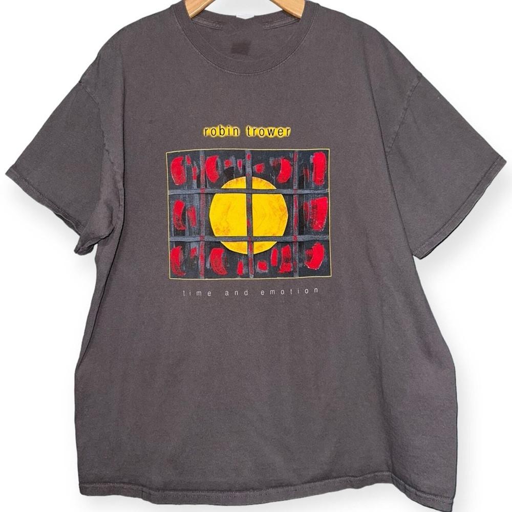 Robin Trower Time and Emotion 2018 Tour Charcoal Grey All Size S-5XL Shirt AL31 Unisex T-Shirt XXL