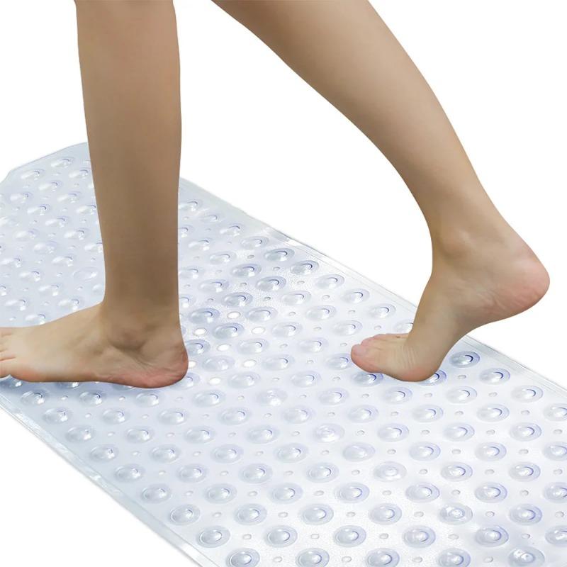 PVC Bathroom Anti-slip Mat with Suction Cup Toilet Anti-slip Mat Bath Anti-fall Bathtub Mat