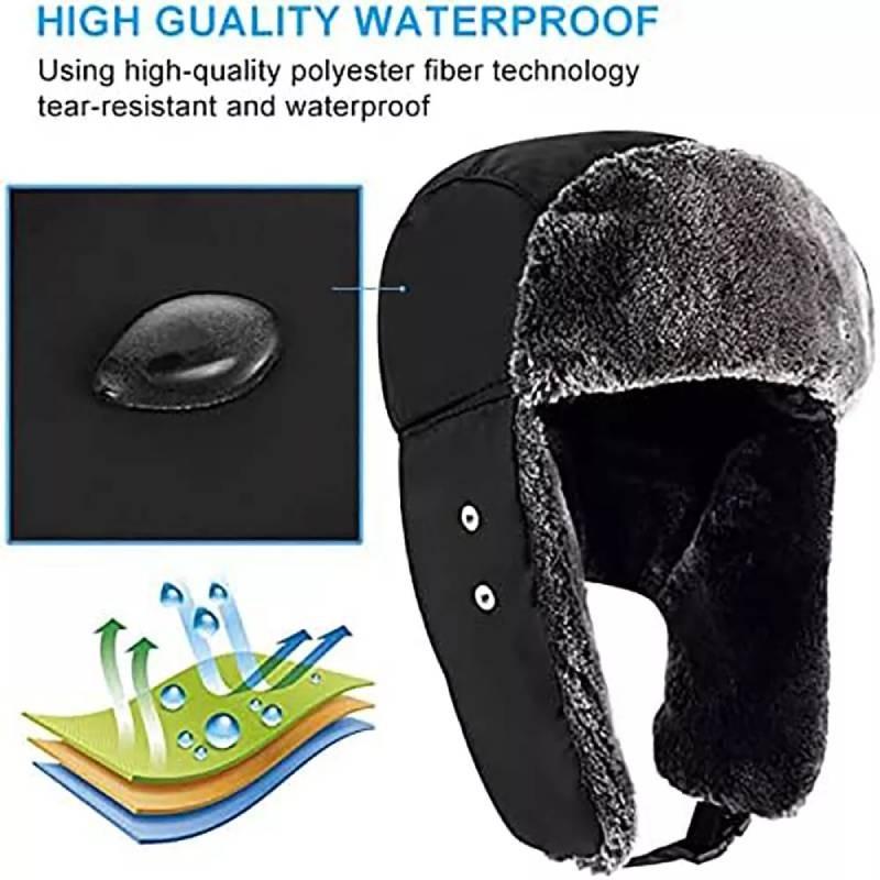 Earflap Winter Mens Warm Face Mask Ski Cap Outdoor Trapper Hat Ears Protect
