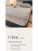 Thick Warm Jacquard Mattress Protector - Solid Color, Full-Coverage for Autumn/Winter