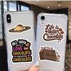 10/30/50PCS Cartoon Chocolate PVC Sticky Sticker Aesthetic DIY Decoration Scrapbooking Hand Accounting Supplies