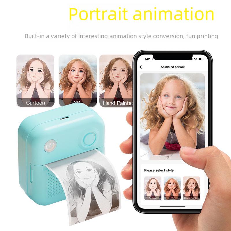 Portable Mini Thermal Printer for Photos & Labels - Ideal for Students & Homework Assistance