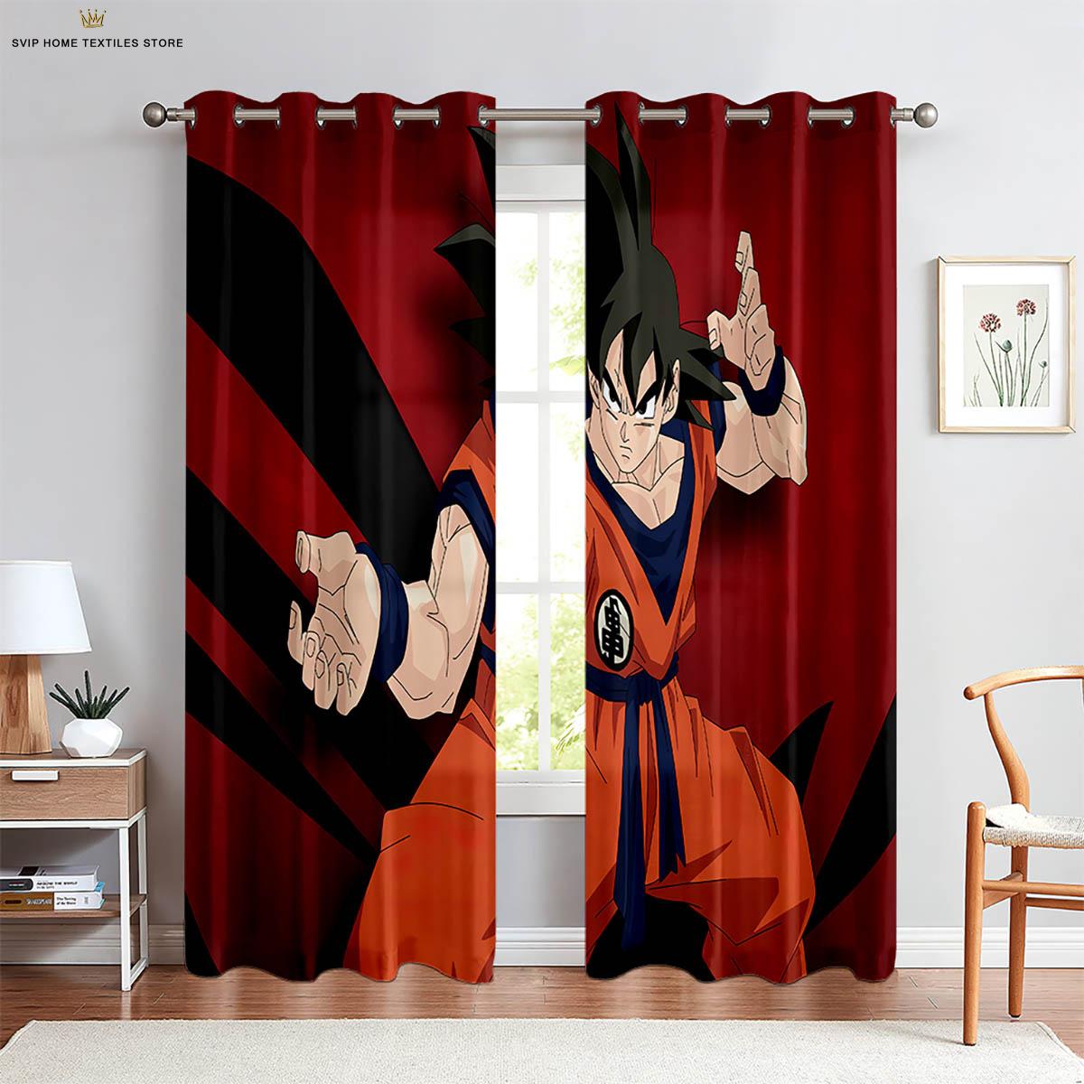 

Шторы с мультяшным принтом для украшения детской комнаты и общежития, Японский комикс с горячей кровью, Набор из 2 штук W50X130H(CM)X2PCS&Rod pocket