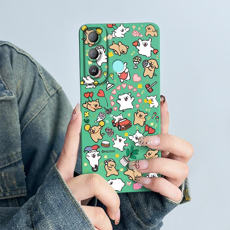 For Tecno Pop 5 LTE Phone Case 5Lte BD4 BD4i BD4a Cover Soft Silicon Cute Cartoon Panda Flower Boys Girls Funda Protective Coque