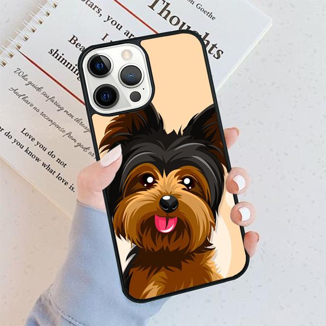 

Yorkie Yorkshire Terrier Phone Case For iPhone 17 Air 16 pro max 15 14 plus 12 13 Soft Bumper Shell Cover coque iPhone 11pro max
