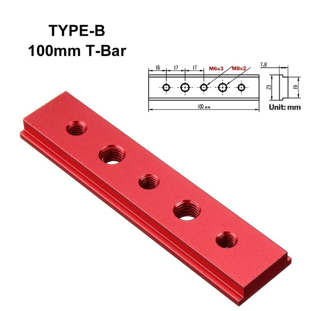 Professional Grade Aluminium Alloy T Track Miter Jig Tool 100 450mm Length
