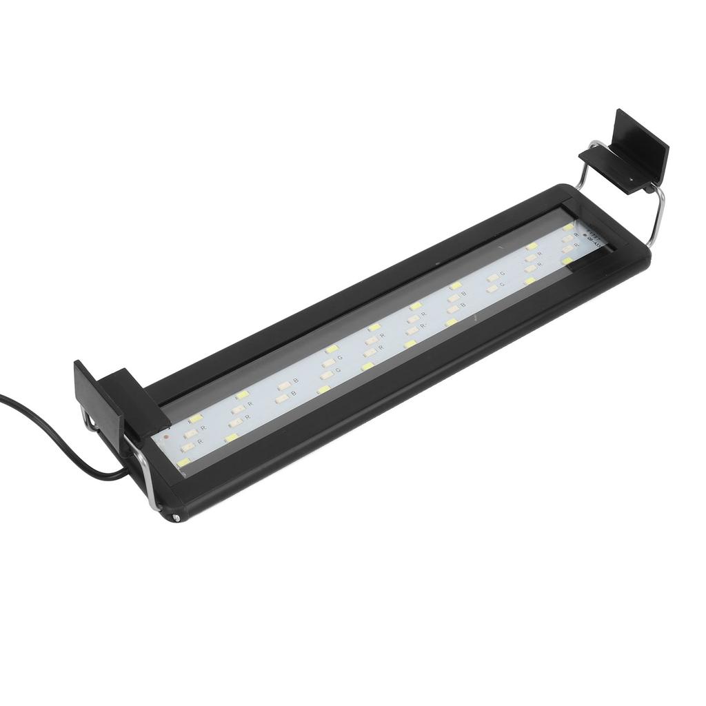 LED Aquarium Light 3 Color Settings Slim Dimmable Fish Light with Timer Extendable Bracket for 11.8 To 15.7in Fish