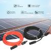 1 Pair 10AWG Solar Panel Extension Cable Wire 10 Feet Black 10 Feet Red/20 Feet Black 20 Feet Red with Female and Male Connector