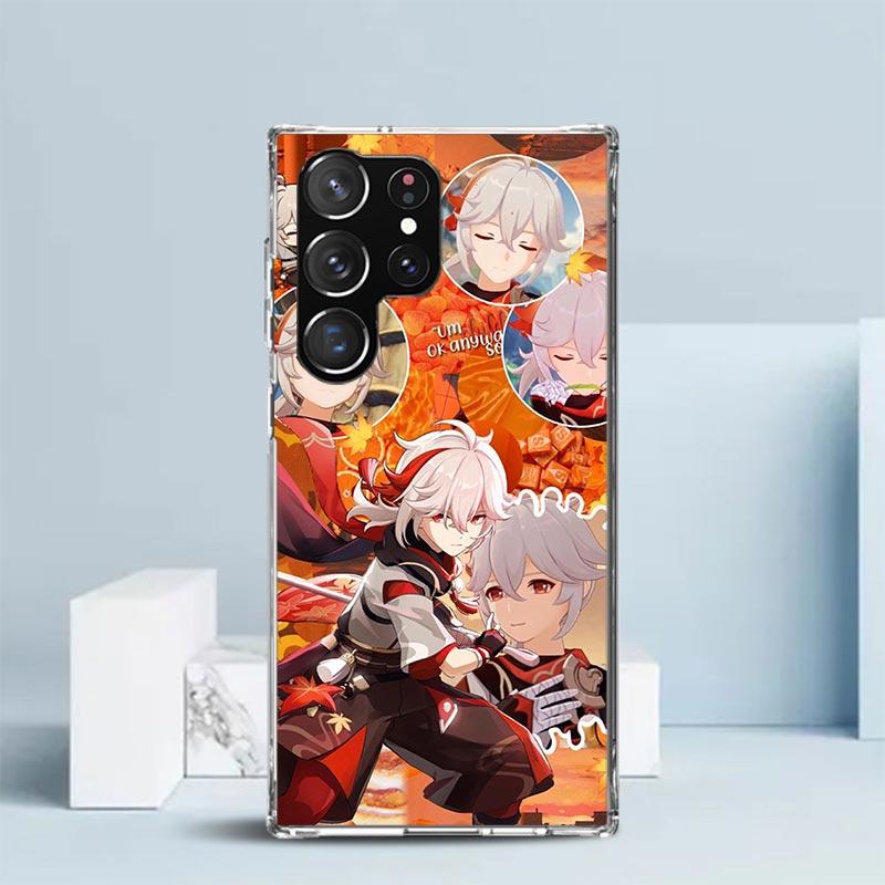 Kazuha Genshin Impact Phone Case For Samsung Galaxy S24 S25 Edge S26 Ultra S22 S23 Plus S21 + S20 FE Soft TPU Back Cover Galaxy
