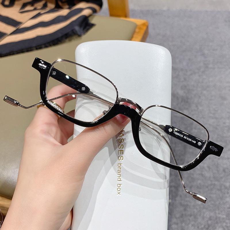 

Unisex punk Small ellipse glasses for men women metal frame glasses plain glasses Nearsighted Eyewear Glasses -1.0 -2.5 -1.5 0 серебряный