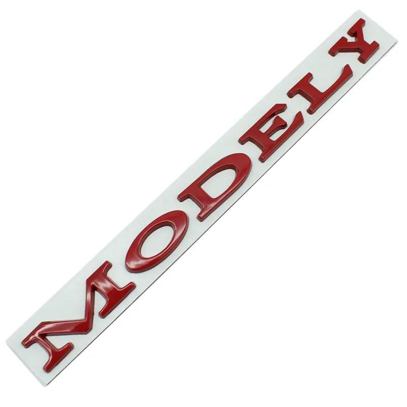 Model Y Logo Sticker for Tesla ModelY Creative Letter Stickers Tail Trunk 3D Zinc Alloy Emblem Badge Styling Car Modification