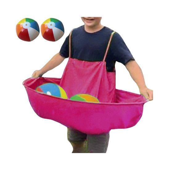 Granny Pants Yard Game Set Interactive Ball Catch Toy with 4 Bouncy Balls Family Reunion Outdoor Game for Adults Kids