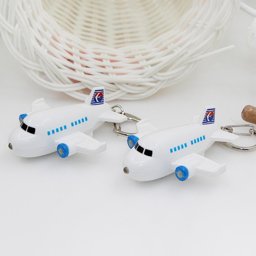 Прекрасный самолет светодиодный звуковой брелок автомобильный брелок для ключей сумка — фото 8