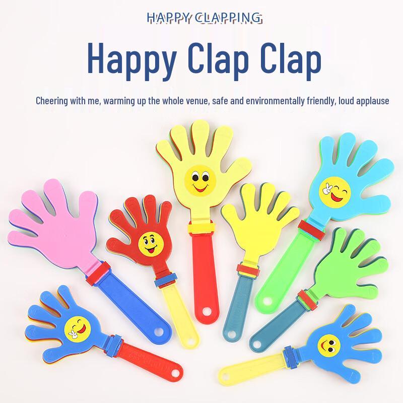 Large Hand Clappers, 20-Pack for Cheering & Events