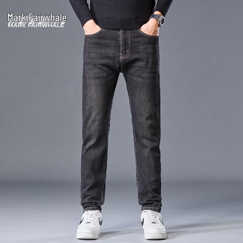 Mark Fairwhale Men's Straight-Leg Business Casual Jeans