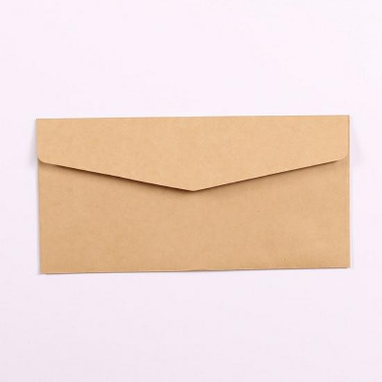 Retro Western Style Kraft/Black/Beige Invitation Envelope