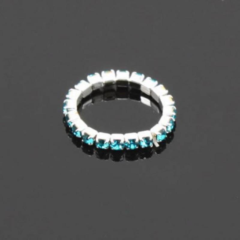 12 Stk./Pakke Elastiske Rhinestone Dekoration Tåringe Blandede Farver Fod Smykker Charms