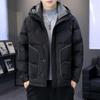 Men's Hooded Winter Down Jacket - Thick, Warm, and Fashionable