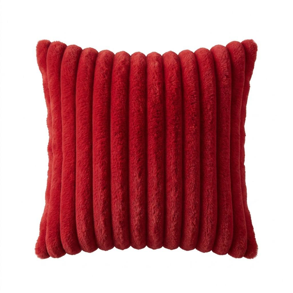 Imitation Rabbit Plush Pillowcase,Modern and Simple Home Decoration Pillowcase, Living Room Solid Color Sofa Cushion, Pillowcover