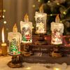 New Christmas Decorations Candle Lights Snowflake Cartoon Christmas Crystal Ball Lights Creative Christmas Ornament Lights