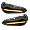 Motorcycle Windshield Hand Guard, Off-Road Vehicle Modified Led Lights Night Daytime Running Light Cover Hand Guard, Bow Guard Hand Plate