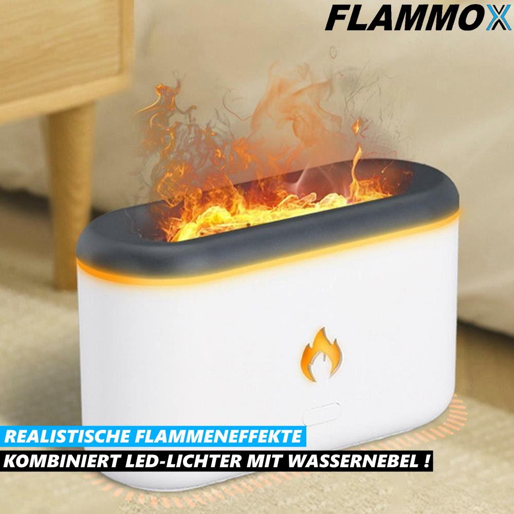 FLAMMOX Luftbefeuchter mit Kamineffekt Flammen Humidifier Raumbefeuchter