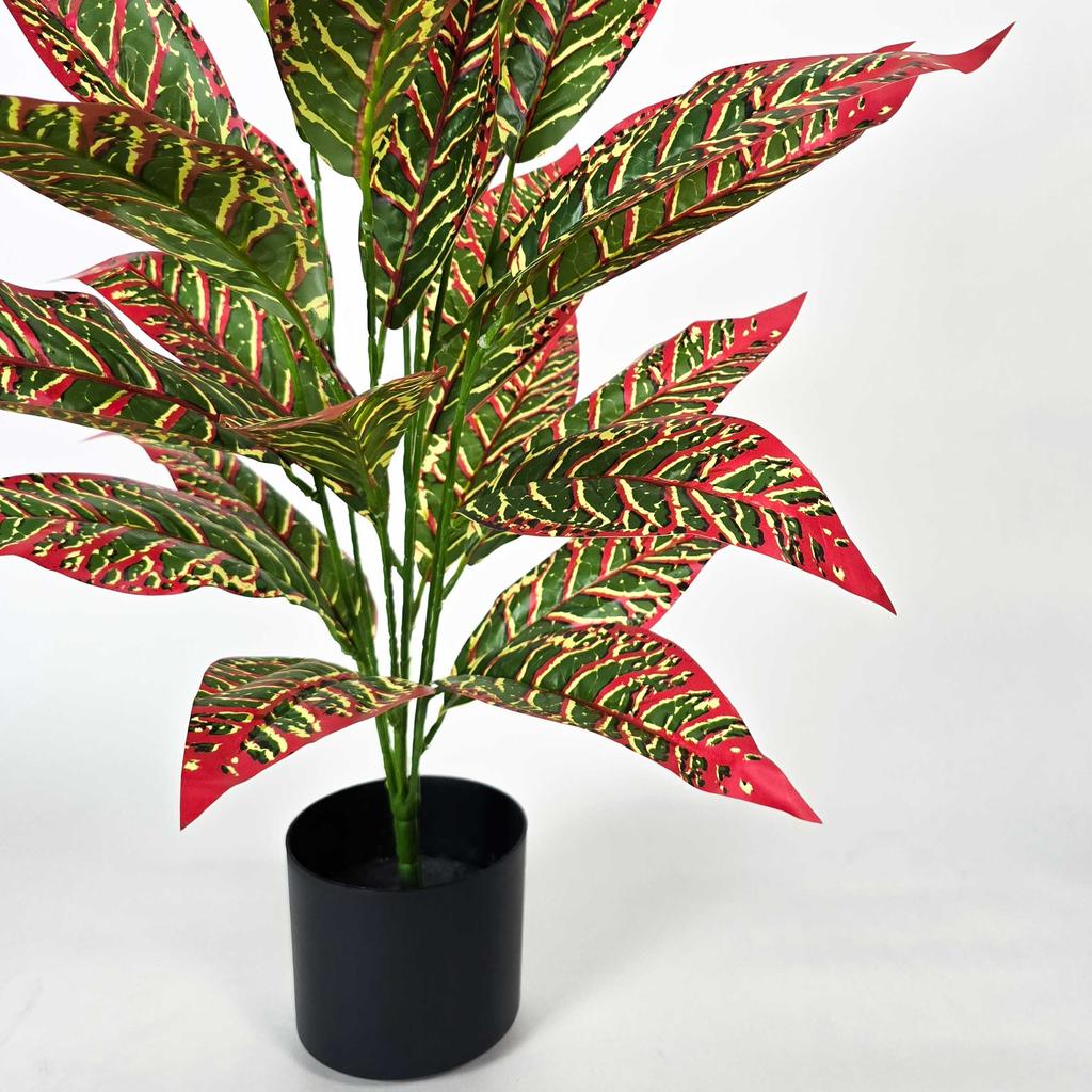 Croton Artificial Flower Plant In Pot 65