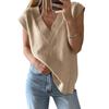 Ladies' V-neck Casual Knit Vest Top