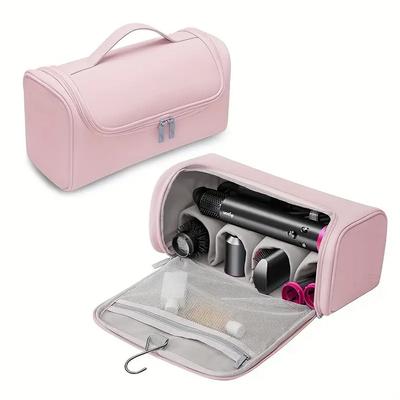 Travel Case for Dyson Hair Dryer Portable Storage Bag with Metal Hanging Hook for Dyson Airwrap Curling Iron Styling Accessories