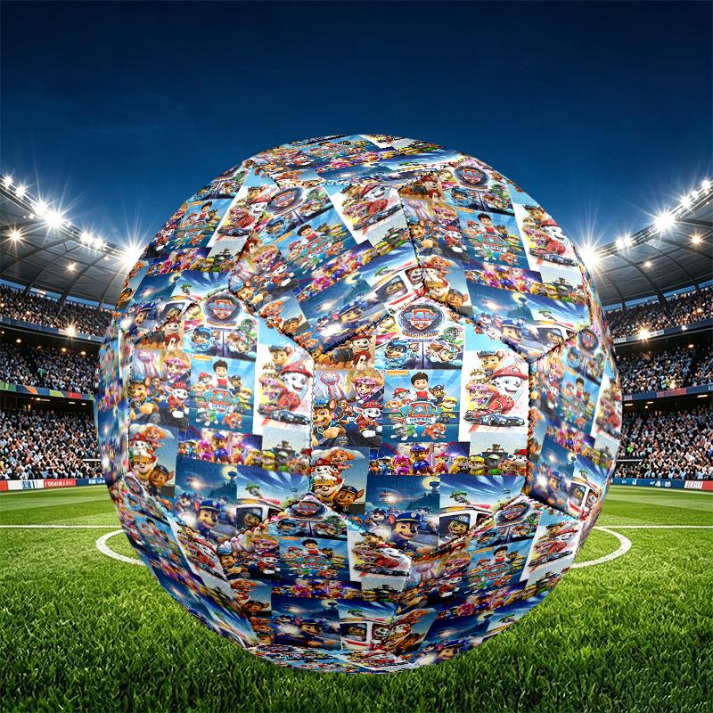 PAW Patrol Print Size 5 Soccer Ball, PU Wear Resistant Football for Match Training and Daily Practice, Birthday Gift for Soccer Fans