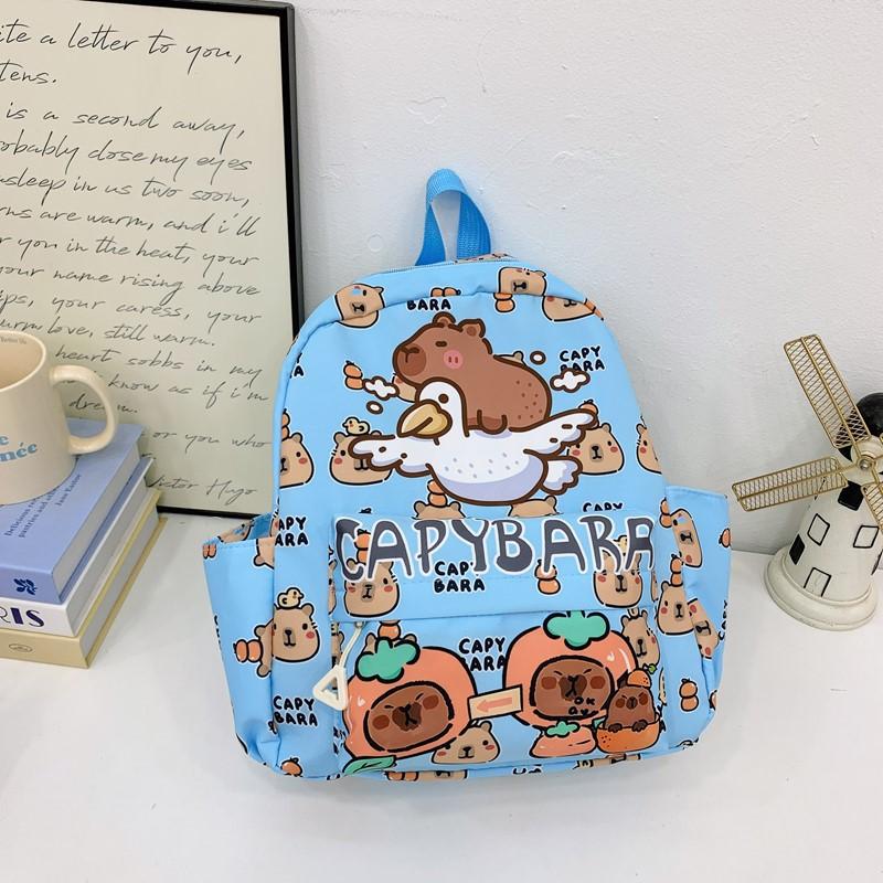 School Bag New Cute Kapibara Backpack Lightweight Versatile Large-capacity Children's Bag