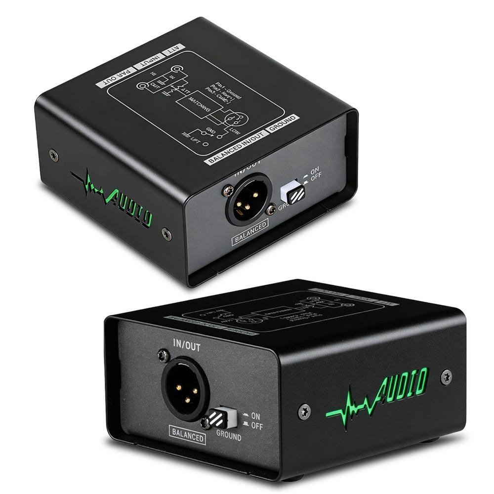 2 Channel Independent Isolation Audio Signal Isolator Noise Isolator Device for Recording Studio