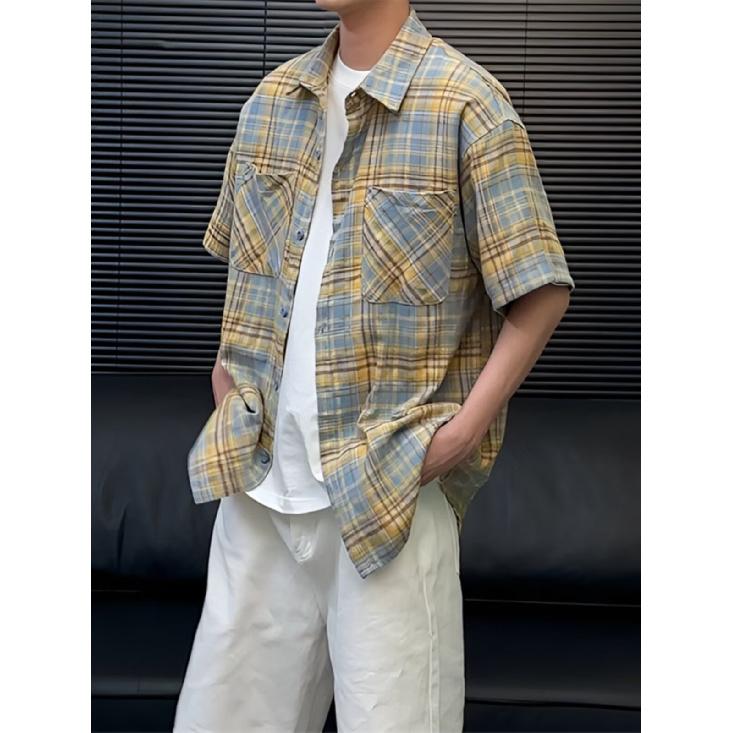 New Short Sleeved T-Shirt For Men In Summer, Korean Style Trend, Simple Half Sleeved Top, Hong Kong Style Loose Casual Brand T-Shirt