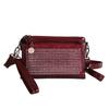 Women's Small Square Bag With Diamonds Shoulder Crossbody Bag