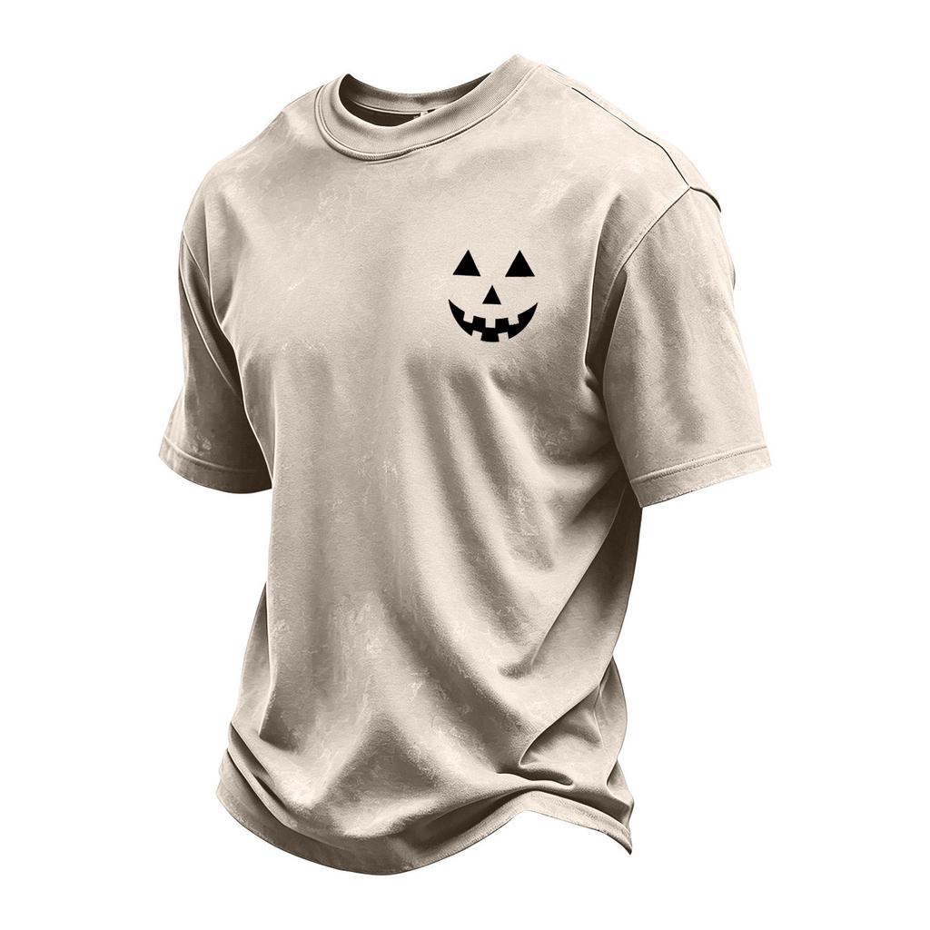 Men's Retro Halloween Graphic T-Shirt Short Sleeve Neck Casual Top
