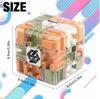 Kostka 3D Dla Dzieci Z Labiryntem I Metalowa Kulka Gra Logiczna Cube Maze