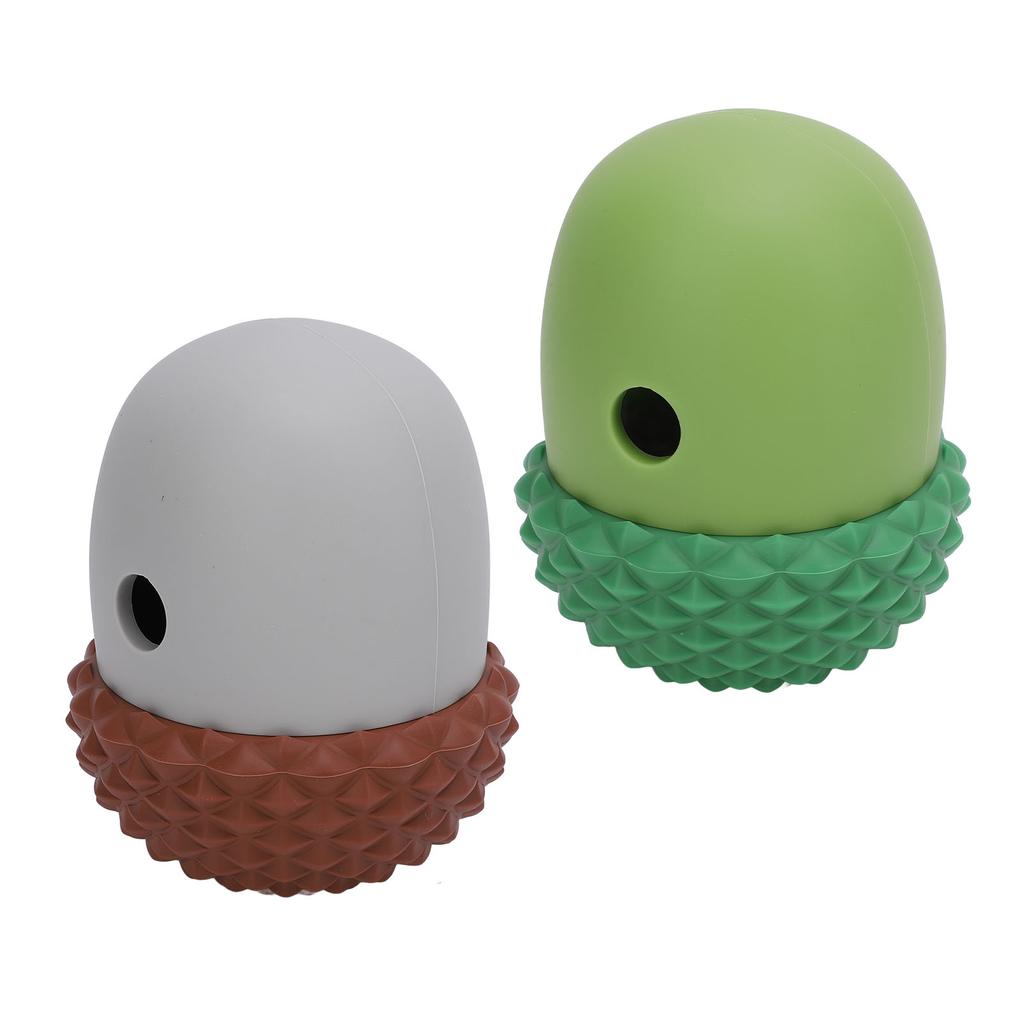 Dog Food Dispensing Ball Toy Acorn Shaped Interactive Slow Feeding Reduce Picky Eating Silicone Dog
