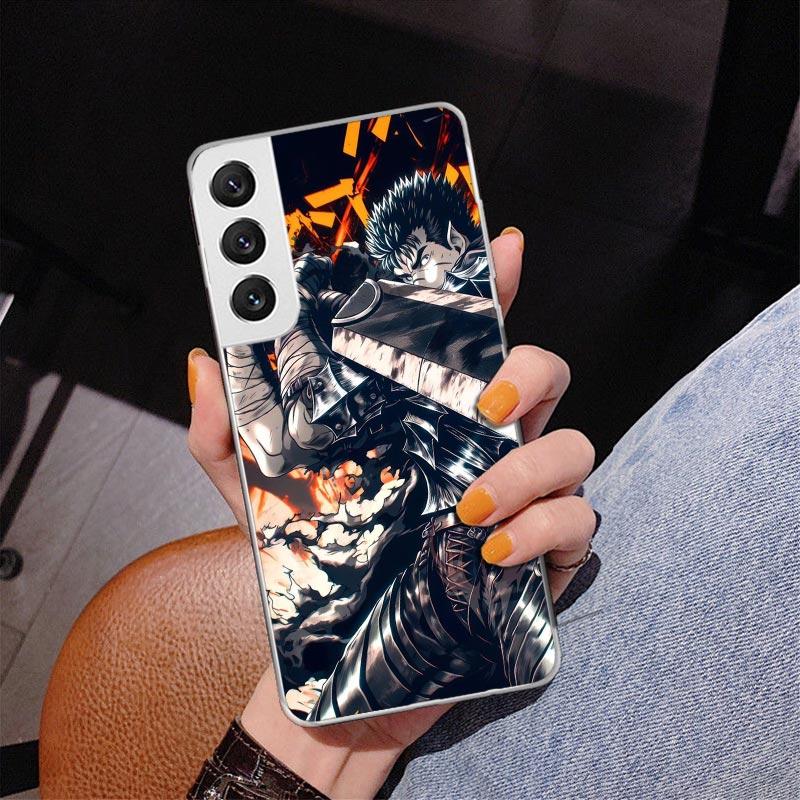 

G-Guts B-Berserks Anime Phnoe Case for Samsung Galaxy S26 S25 Edge S23 S24 Ultra S22 Plus S21 S20 FE Unique Cover Soft Coque Gal Samsung S23