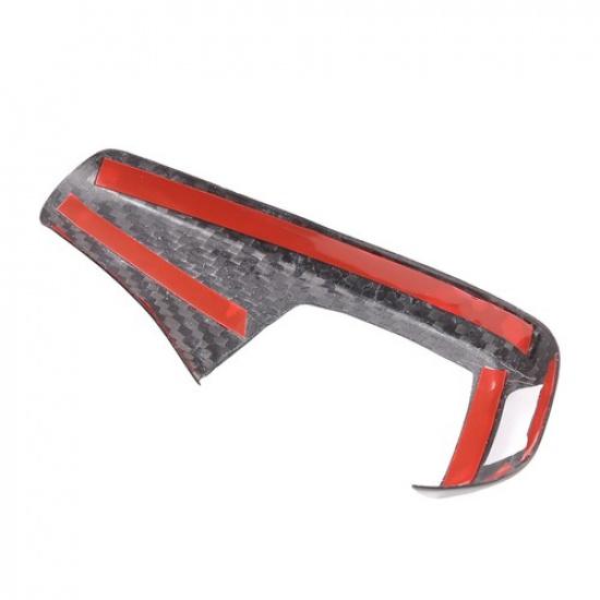 Forged Real Carbon Fiber Gear Shift Knob Cover Trim For BMW X5 2008-2013