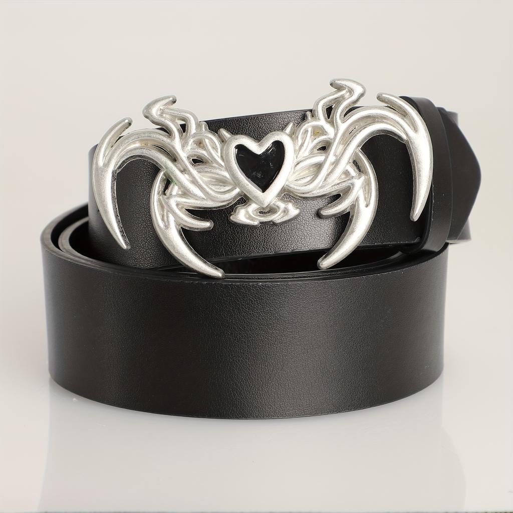 Fashion Women's Belt Retro Gothic Punk Style Personalized Irregular Buckle Belt Casual PU Leather Belt Y2k Belts For Men Women